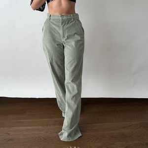 Aritzia Corduroy Sage Green Pants